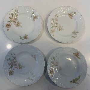 Antique L.S. & S. Co. Austria “Limoges Style” Plates – c.1900 – Set of 4